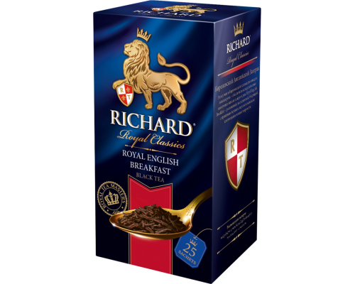 Чай черный RICHARD Royal English Breakfast байховый, 25пак, Россия, 25 саш