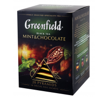 Чай черный GREENFIELD Mint&Chocolate, 20пир, Россия, 20 пир