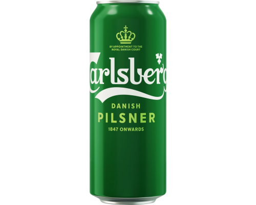 Пиво светлое CARLSBERG 4,6%, 0.45л, Россия, 0.45 L