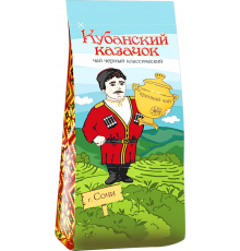 Чай черный КУБАНСКИЙ КАЗАЧОК Классический листовой, 75г, Россия, 75 г