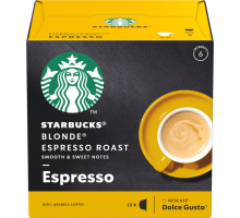 Кофе молотый в капсулах STARBUCKS Blonde Espresso Roast натуральный жареный, 12кап, Великобритания, 66 г