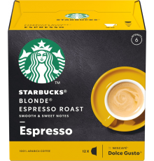 Кофе молотый в капсулах STARBUCKS Blonde Espresso Roast натуральный жареный, 12кап, Великобритания, 66 г