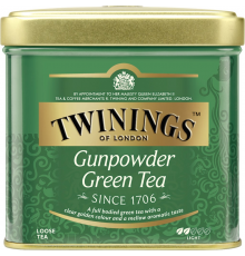 Чай зеленый TWININGS Gunpowder листовой, ж/б, 100г, Польша, 100 г