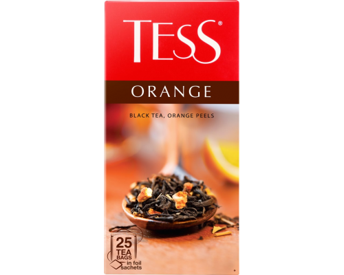 Чай черный TESS Orange байховый, 25пак, Россия, 25 пак