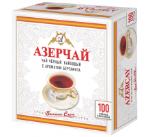 Чай черный AZERCAY с ароматом бергамота, 100пак, Россия, 100 пак