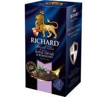 Чай черный RICHARD Royal Thyme & Rosemary, 25пак, Россия, 25 пак