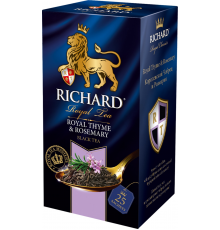 Чай черный RICHARD Royal Thyme & Rosemary, 25пак, Россия, 25 пак