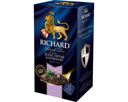 Чай черный RICHARD Royal Thyme & Rosemary, 25пак, Россия, 25 пак