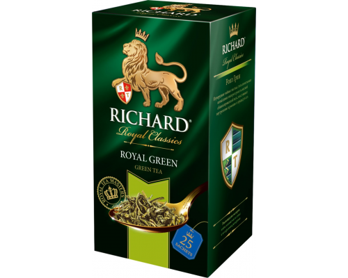 Чай зеленый RICHARD Royal Green Китайский байховый, 25пак, Россия, 25 саш