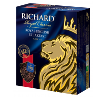 Чай черный RICHARD Royal English Breakfast байховый, 100пак, Россия, 100 пак