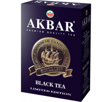 Чай черный AKBAR Limited Edition байховый, листовой, 200г, Россия, 200 г