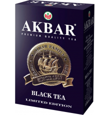 Чай черный AKBAR Limited Edition байховый, листовой, 200г, Россия, 200 г