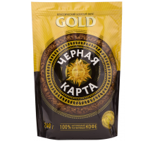 Кофе растворимый ЧЕРНАЯ КАРТА Gold, 240г, Россия, 240 г