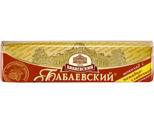 Шоколад темный БАБАЕВСКИЙ с помадно-сливочной начинкой, 50г, Россия, 50 г