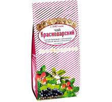 Чай черный КРАСНОДАРСКИЙ С 1947 ГОДА байховый с шиповником, мелиссой, мятой и смородиной высший сорт листовой, 100г, Россия, 100 г