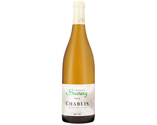 Вино SAVARY CHABLIS белое сухое, 0.75л, Франция, 0.75 L