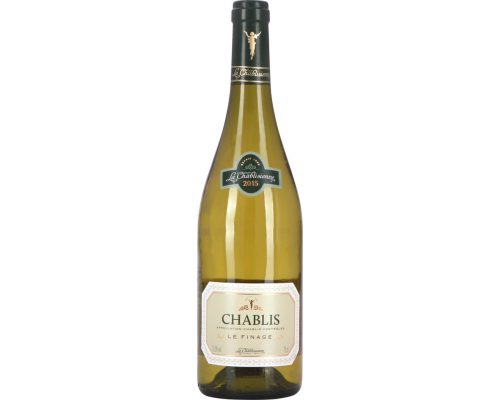 Вино LE FINAGE CHABLIS Ле Финаж Бургундия Шабли белое сухое, 0.75л, Франция, 0.75 L