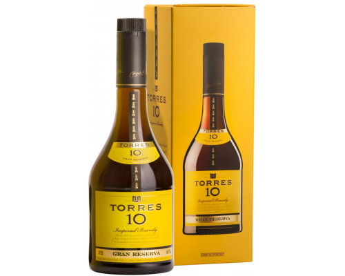 Бренди TORRES Gran Reserva 10, 38%, п/у, 0.7л, Испания, 0.7 L