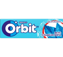 Жевательная резинка ORBIT Сладкая мята, 13,6г, Россия, 13,6 г