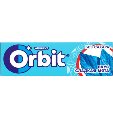 Жевательная резинка ORBIT Сладкая мята, 13,6г, Россия, 13,6 г