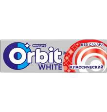 Жевательная резинка ORBIT Белоснежный Классический с ароматом мяты, 13,6г, Россия, 13,6 г