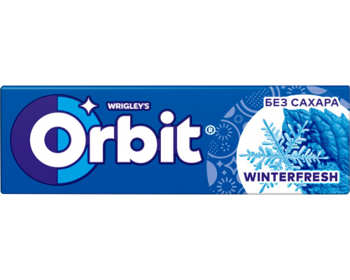 Жевательная резинка ORBIT Winterfresh, 13,6г, Россия, 13,6 г