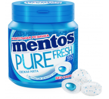 Жевательная резинка MENTOS Pure со вкусом мяты, 100г, Россия, 100 г