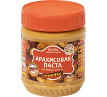 Паста арахисовая АЗБУКА ПРОДУКТОВ Экстра кремовая, 340г, Китай, 340 г