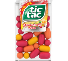 Драже TIC TAC Фруктовый микс (вишня, апельсин, маракуйя), 16г, Ирландия, 16 г