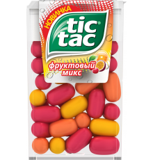 Драже TIC TAC Фруктовый микс (вишня, апельсин, маракуйя), 16г, Ирландия, 16 г