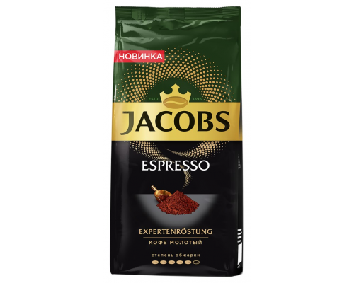 Кофе молотый JACOBS Espresso натуральный жареный, 230г, Россия, 230 г