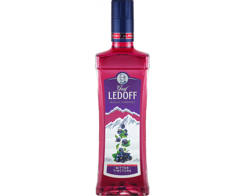 Настойка GRAF LEDOFF с ароматом черной смородины, 40%, 0.5л, Россия, 0.5 L