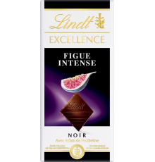 Шоколад темный LINDT Excellence Figue Intense инжир, 100г, Швейцария, 100 г