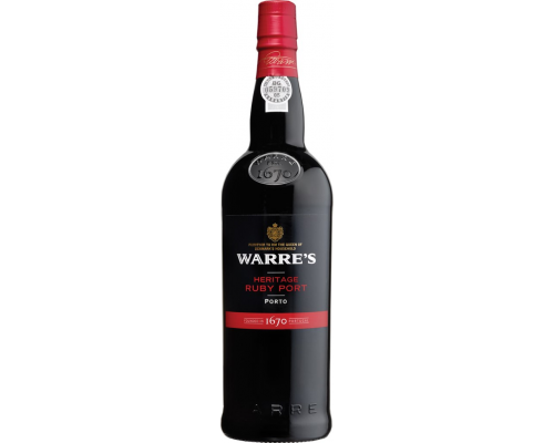 Вино крепленое ликерное WARRE'S HERITAGE Руби крепкое портвейн, 0.75л, Португалия, 0.75 L