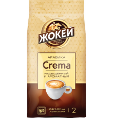 Кофе зерновой ЖОКЕЙ Crema жареный, 230г, Россия, 230 г