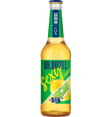 Напиток пивной светлый DOCTOR DIESEL Sexy lime пастеризованный, 4,3%, 0.45л, Россия, 0.45 L