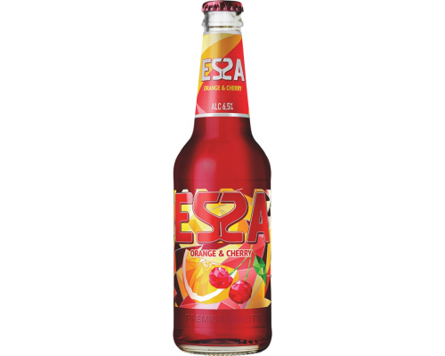 Напиток пивной светлый ESSA Orange&cherry пастеризованный, 6,5%, 0.45л, Россия, 0.45 L