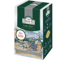 Чай черный AHMAD TEA Эрл грей, листовой, 500г, Россия, 500 г