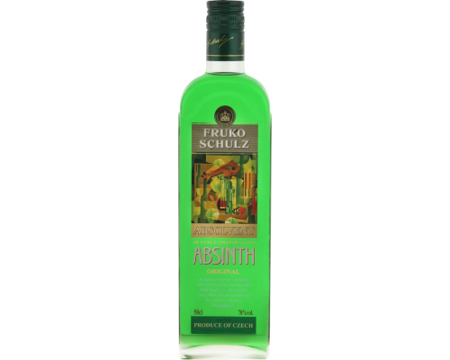 Настойка FRUKO SCHULZ Absolvent абсент горькая, 70%, 0.5л, Чехия, 0.5 L