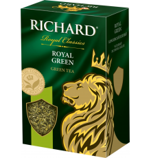 Чай зеленый RICHARD Royal Green, листовой, 90г, Россия, 90 г