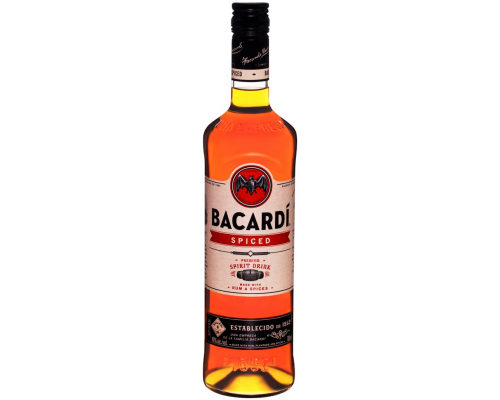 Напиток спиртной BACARDI Spiced на основе рома 40%, 0.7л, Италия, 0.7 L