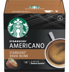 Кофе молотый в капсулах STARBUCKS House Blend Americano натуральный жареный, 102г, Великобритания, 102 г