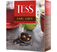 Чай черный TESS Earl Grey байховый, 100пак, Россия, 100 пак