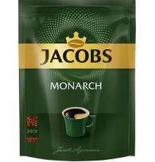 Кофе растворимый JACOBS Monarch натуральный сублимированный, 240г, Россия, 240 г