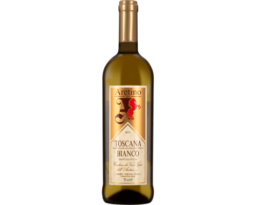 Вино ARETINOTipici Toscana Bianco Тоскана выдержанное белое сухое, 0.75л, Италия, 0.75 L