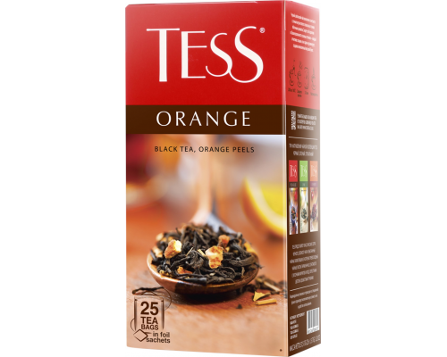 Чай черный TESS Orange байховый, 25пак, Россия, 25 пак