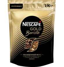 Кофе растворимый с добавлением молотого NESCAFE Gold Barista, 190г, Россия, 190 г