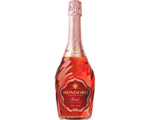 Вино игристое MONDORO ROSE розовое полусладкое, 0.75л, Италия, 0.75 L