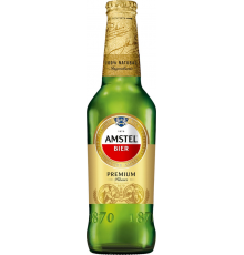 Пиво светлое AMSTEL, 4,8%, 0.45л, Россия, 0.45 L