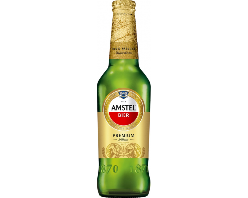 Пиво светлое AMSTEL, 4,8%, 0.45л, Россия, 0.45 L